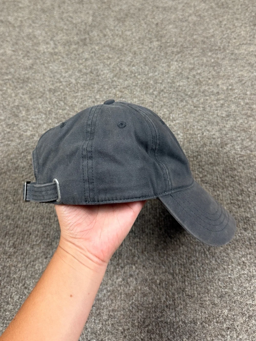 Yosemite Grey Baseball Cap Adjustable Hat Embroidered Logo Abercrombie & Fitch